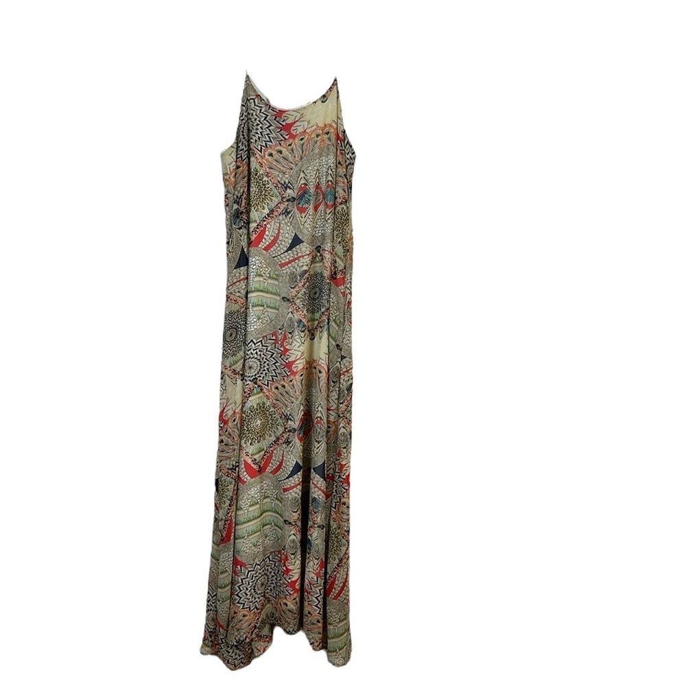 By Together Geo Print Racerback Maxi Dress L